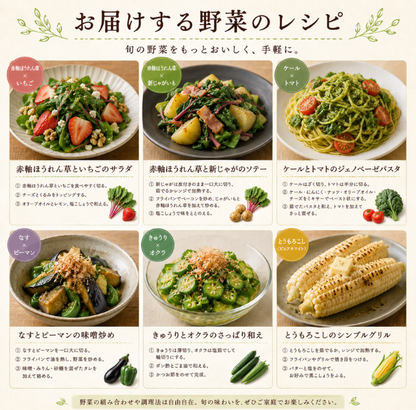 定期便　火~水曜日発送【たま野菜セット　SSサイズ】送料無料(クール便)