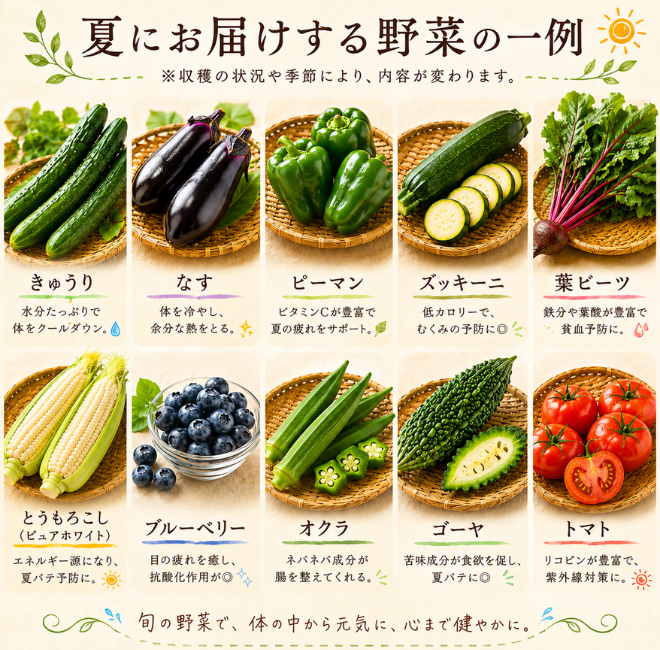 定期便　火~水曜日発送【たま野菜セット　SSサイズ】送料無料(クール便)